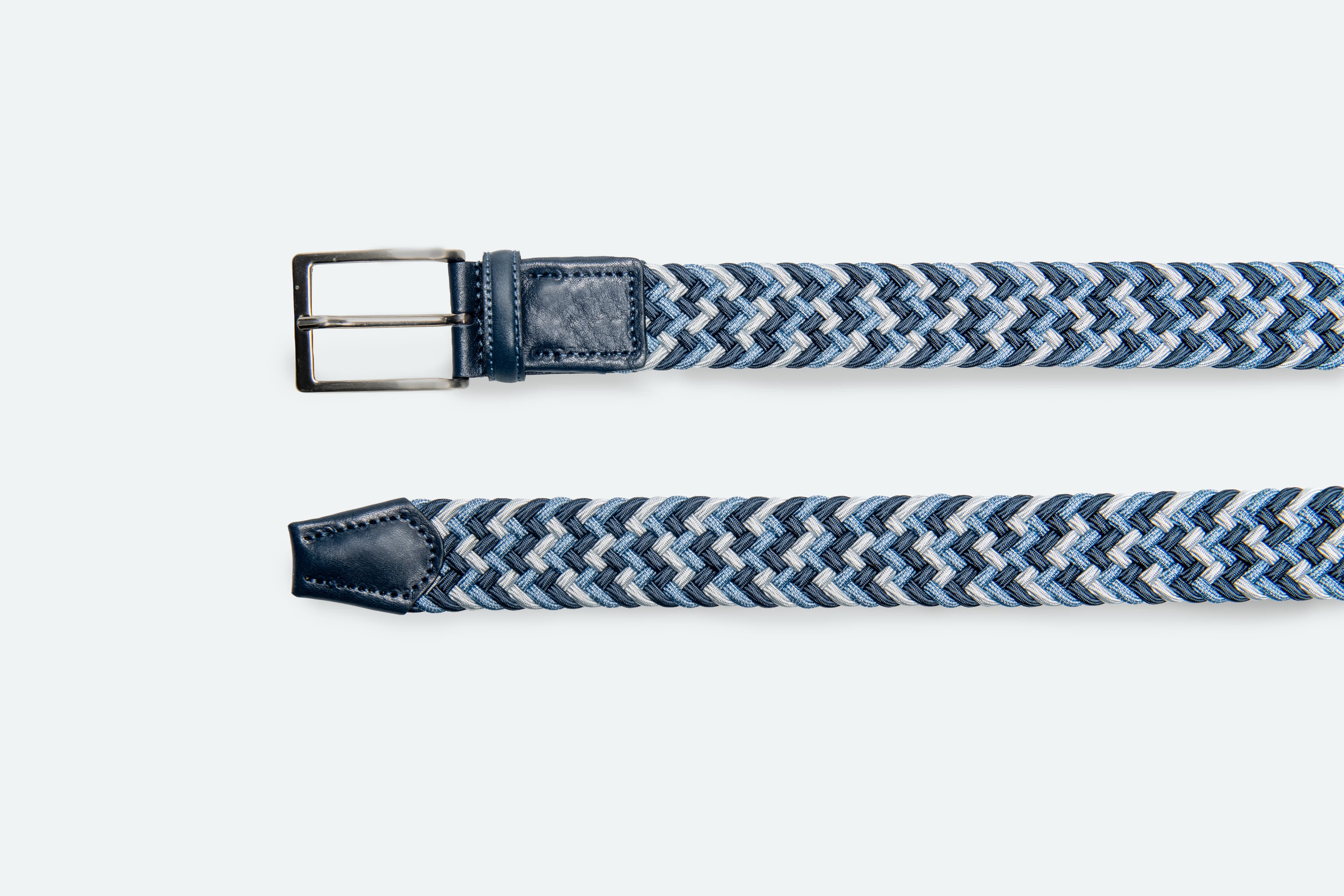 Officine Napoli Jeans/Lichtblauw Multicolor Stretch Riem
