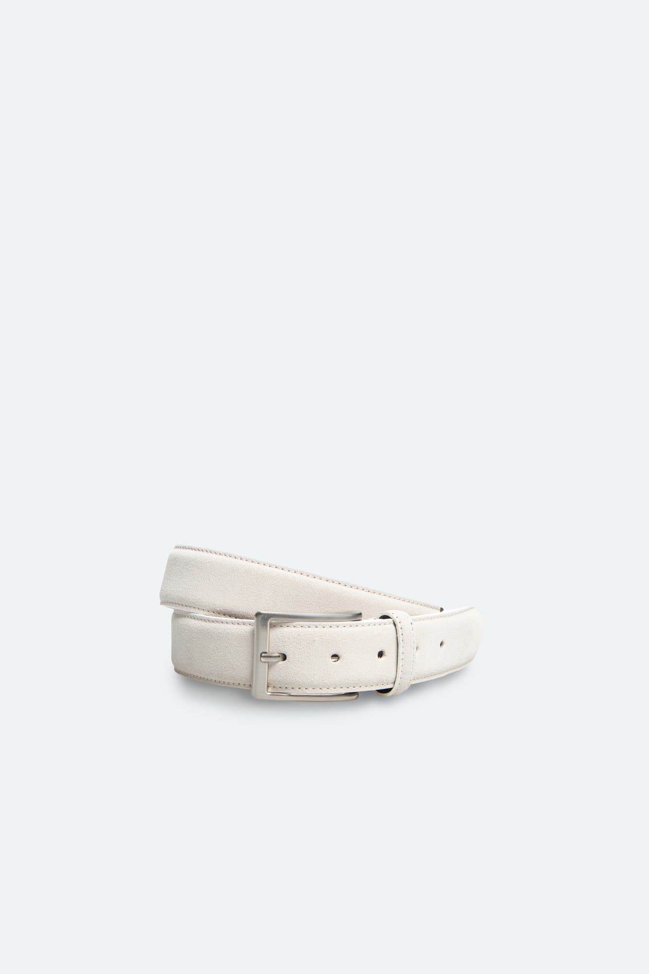 Officine Napoli Offwhite Suede Riem