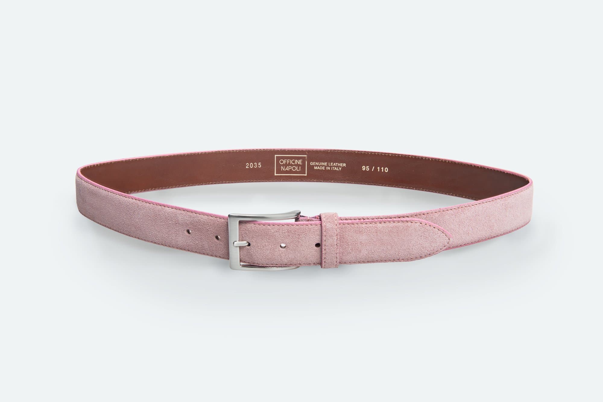Officine Napoli Rosa Antico Suede Riem