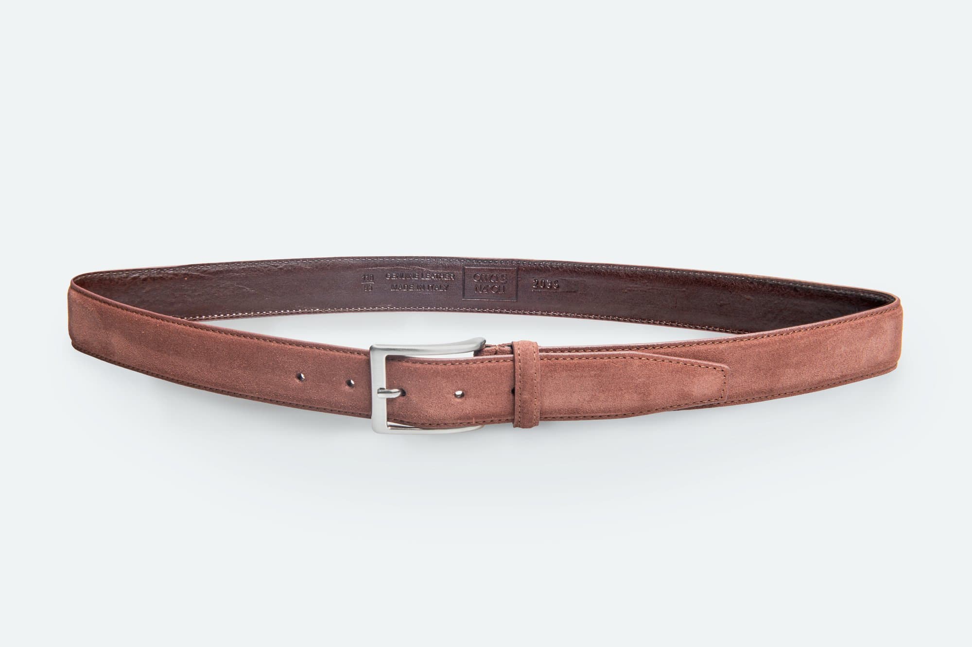 Officine Napoli Rust Suede Riem