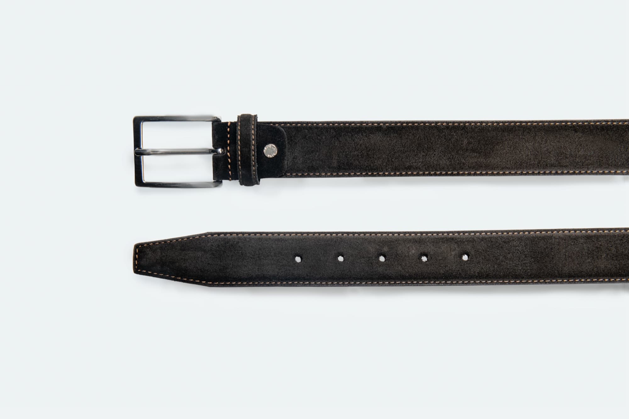 Officine Napoli Donkerbruin Suède Riem