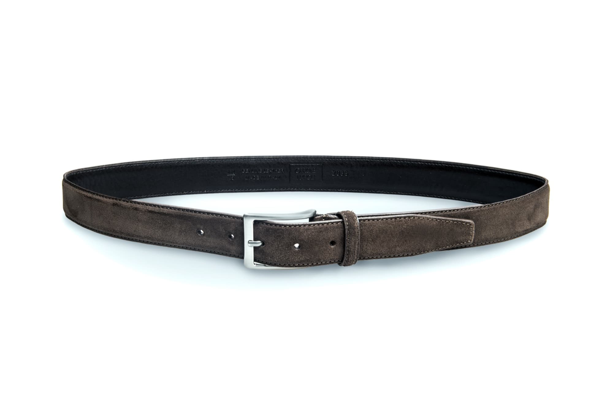Officine Napoli Donkerbruin Suède Riem