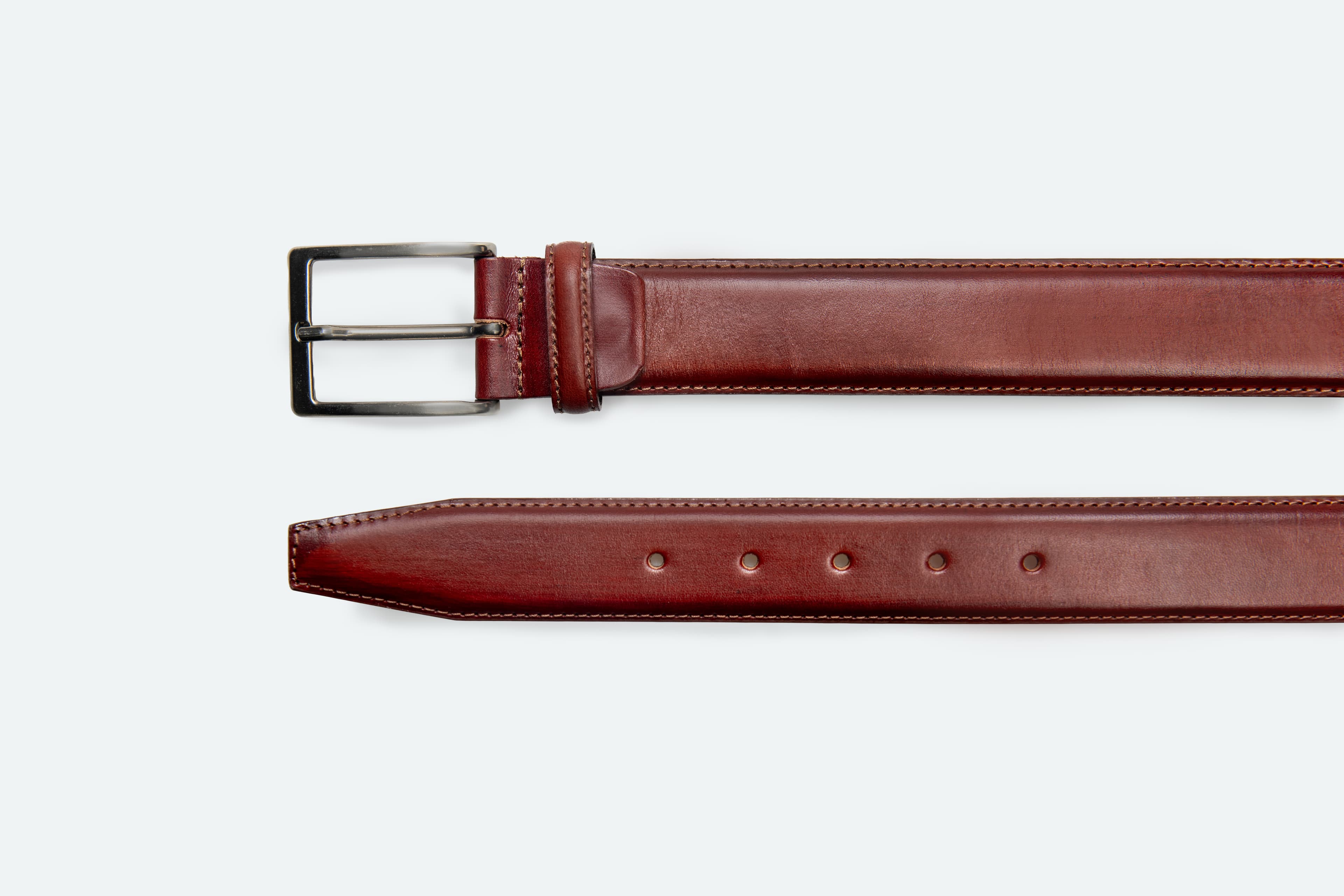 Officine Napoli Brandy Smooth Leather Belt