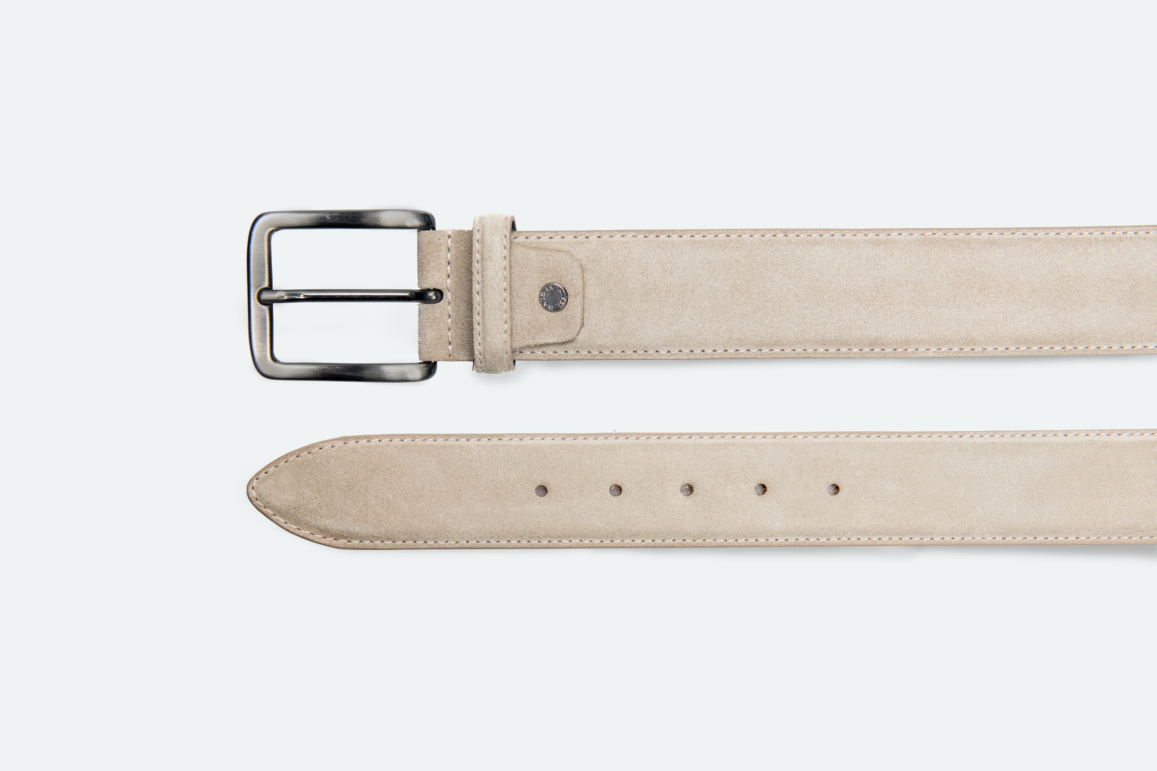 Officine Napoli Hazelnut Suede Belt