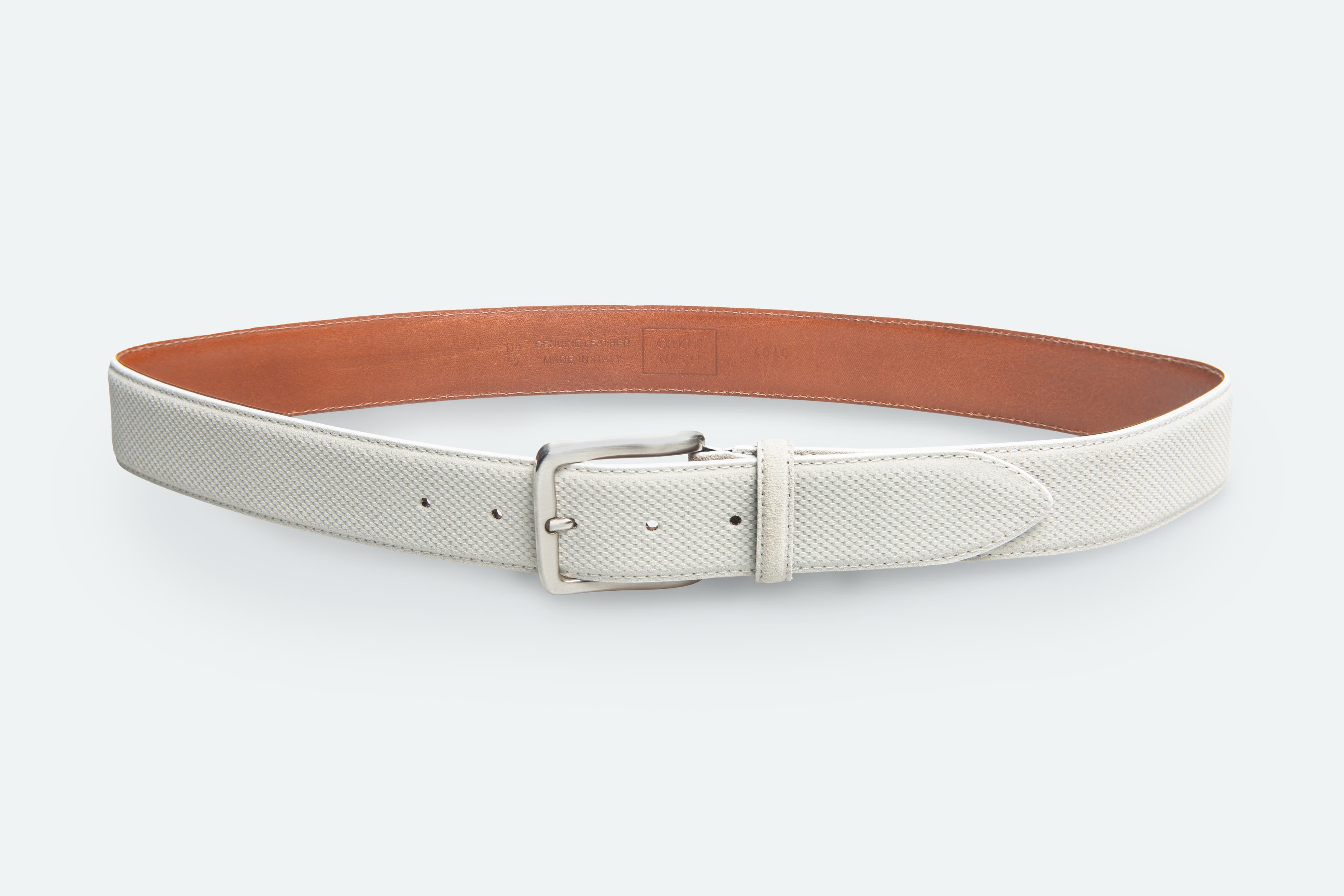 Officine Napoli bianco suede riem