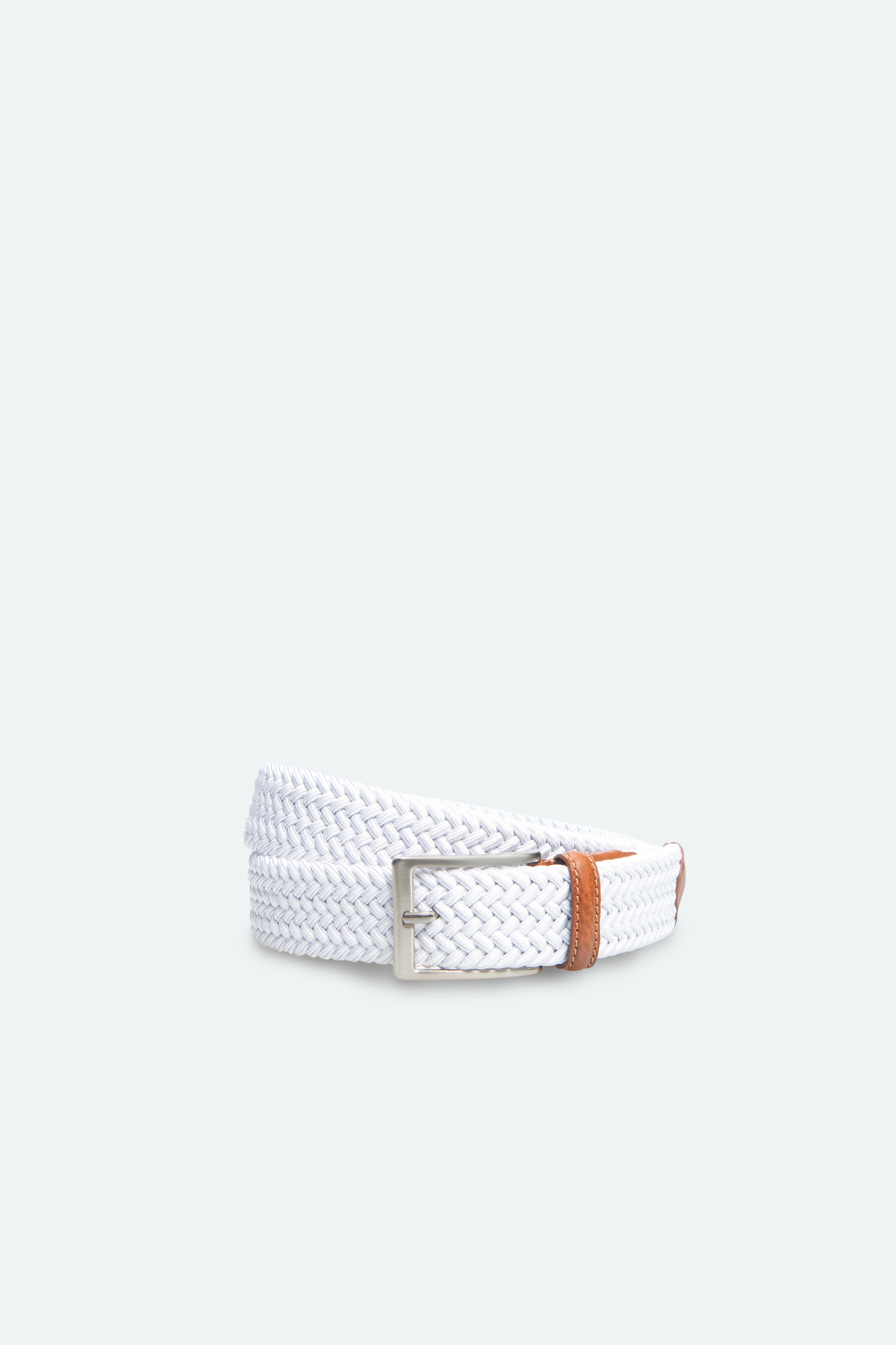 Officine Napoli White Braided Fabric Belt