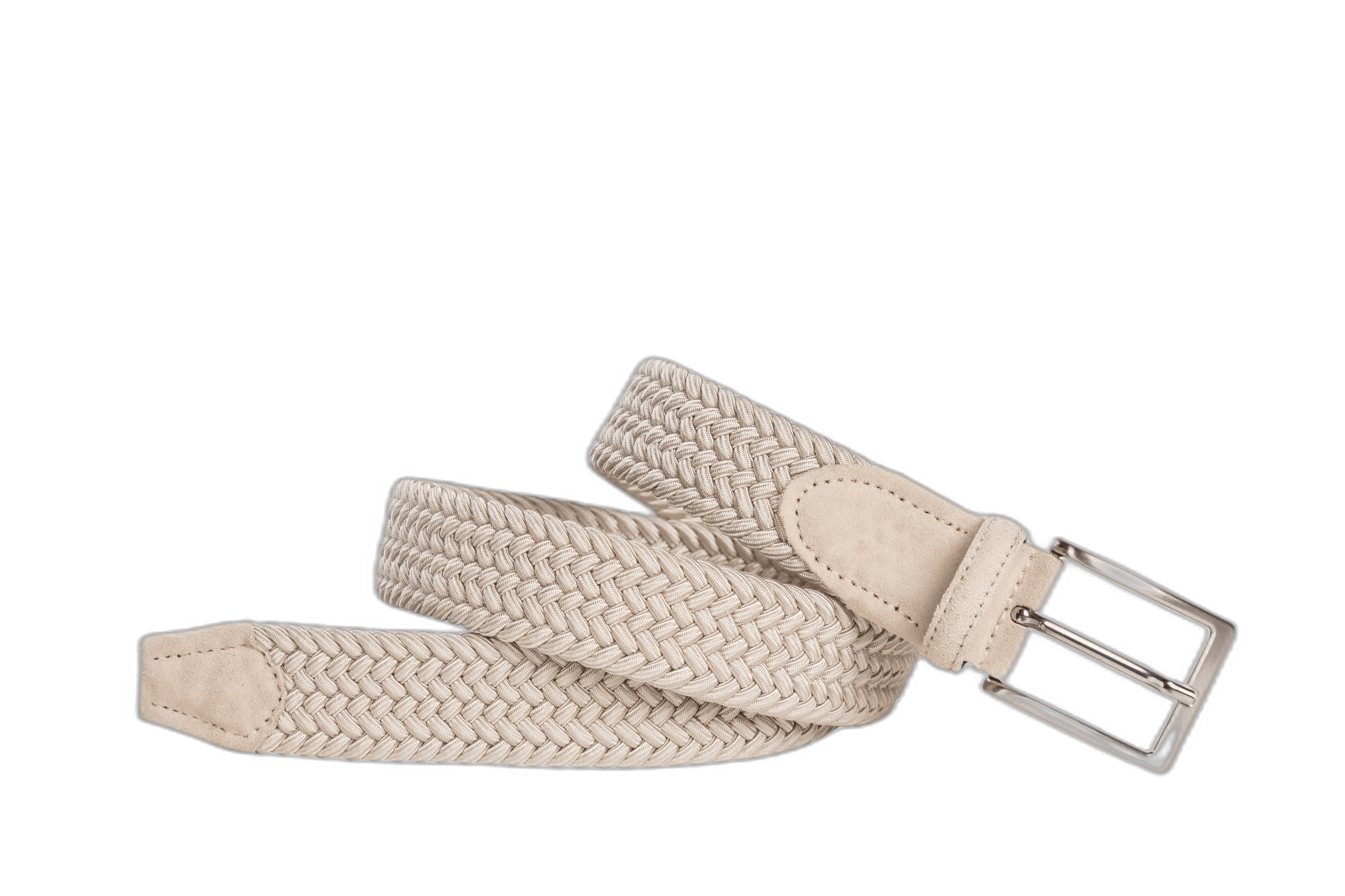 Officine Napoli Beige Braided Fabric Belt