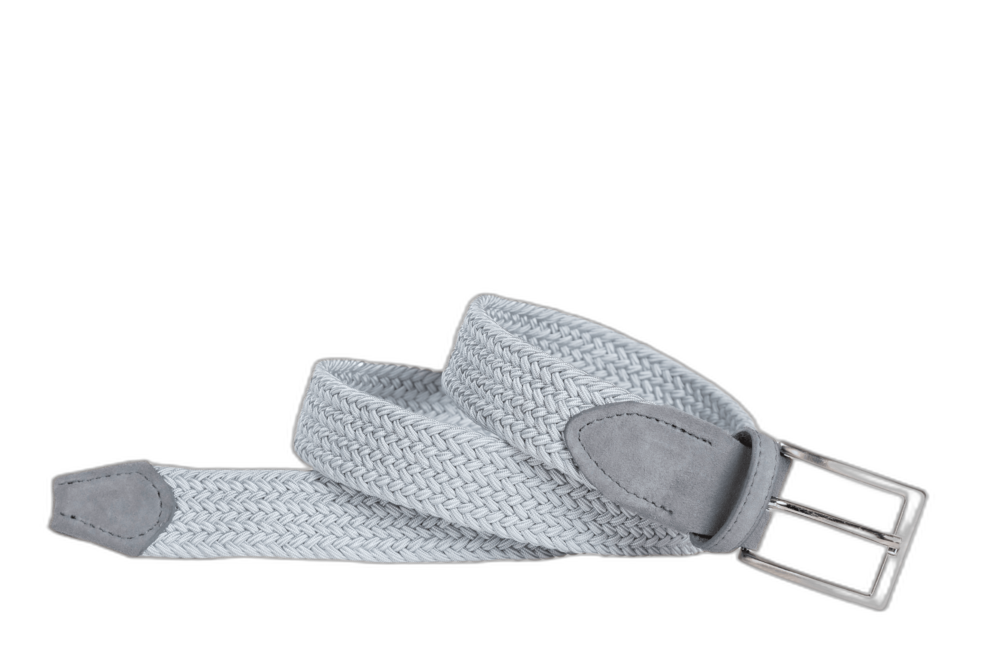 Officine Napoli Gris Ceinture Tressée en Tissu