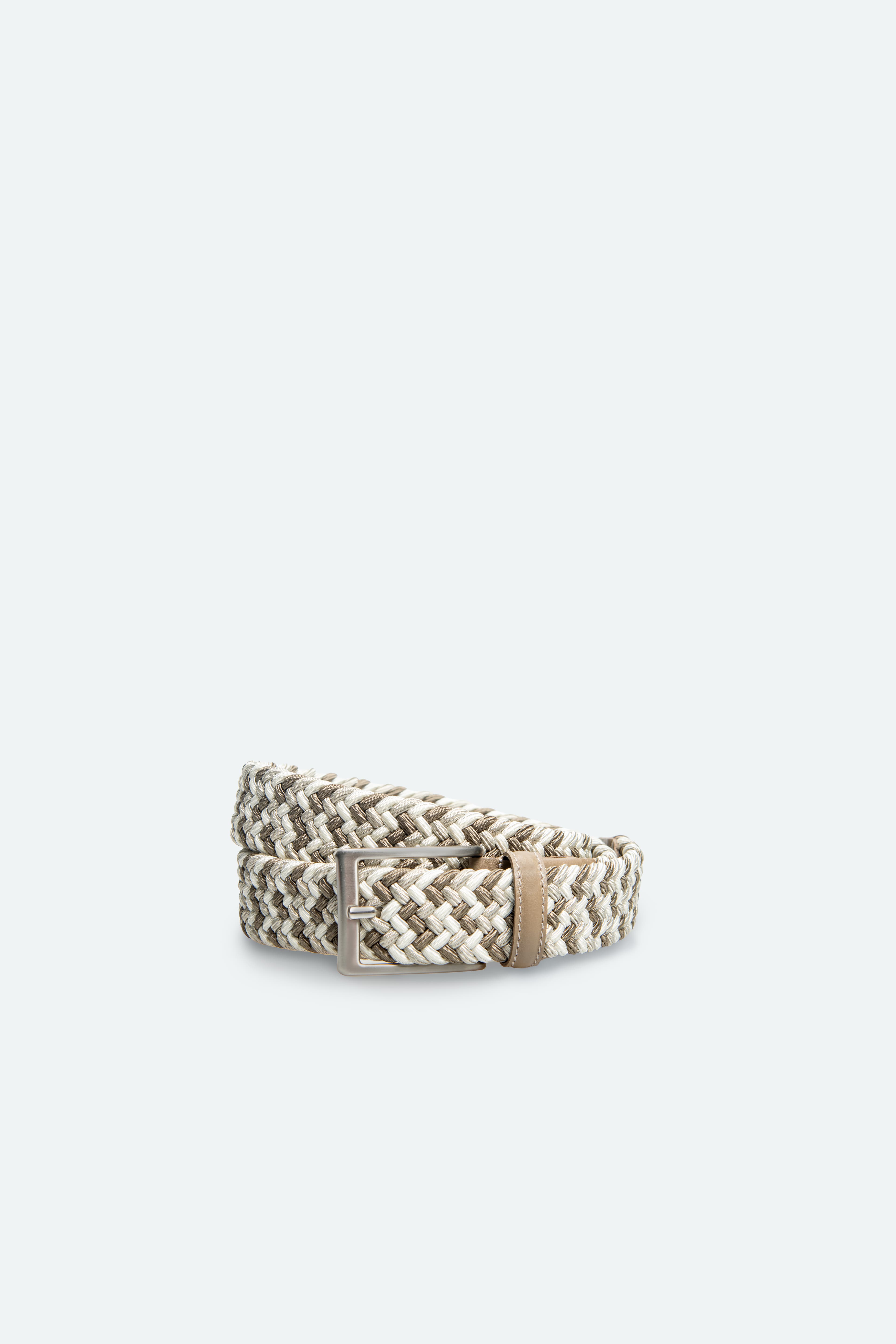 Officine Napoli Taupe/Beige Multicolor Stretch Riem