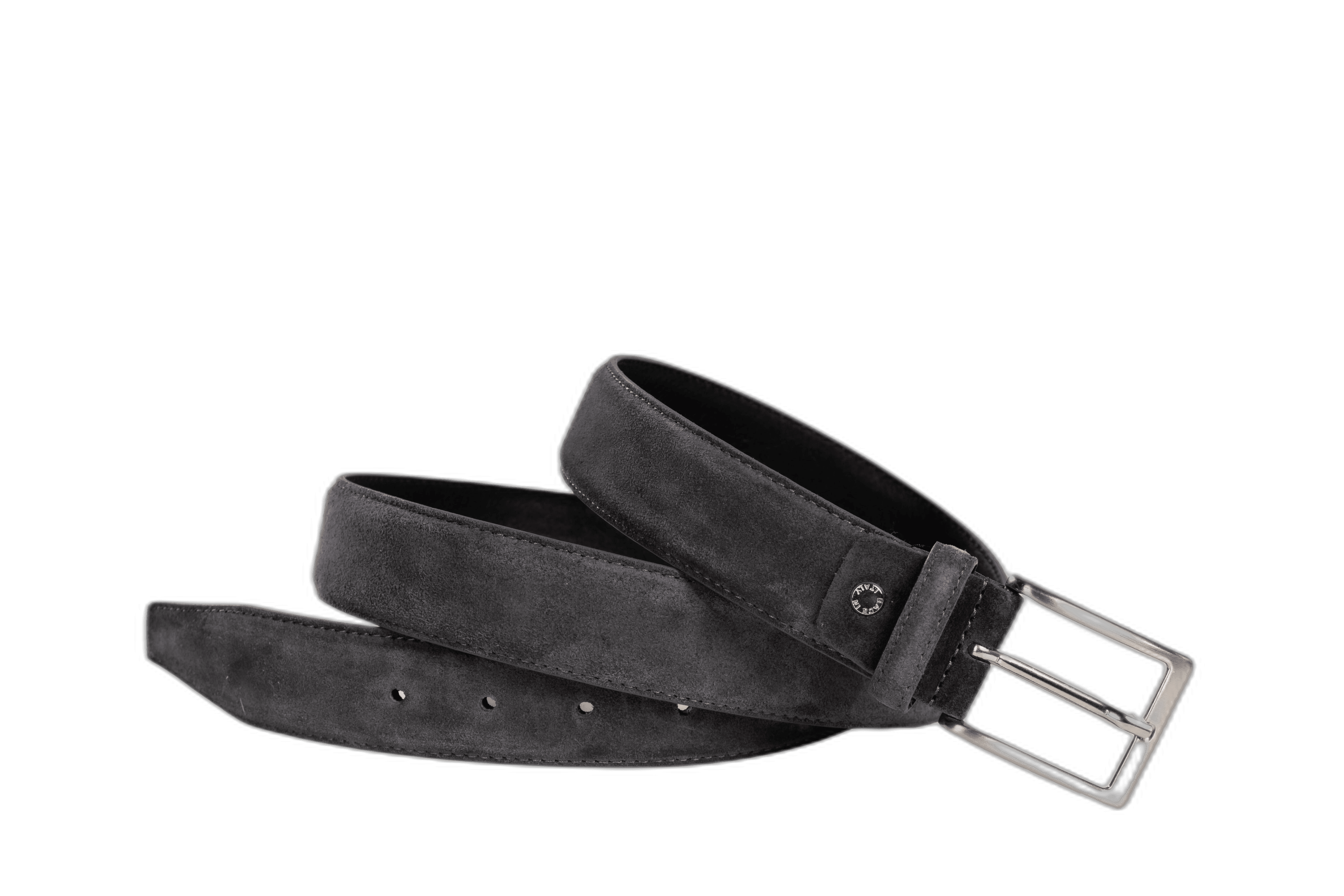 Officine Napoli Anthracite Ceinture en Daim