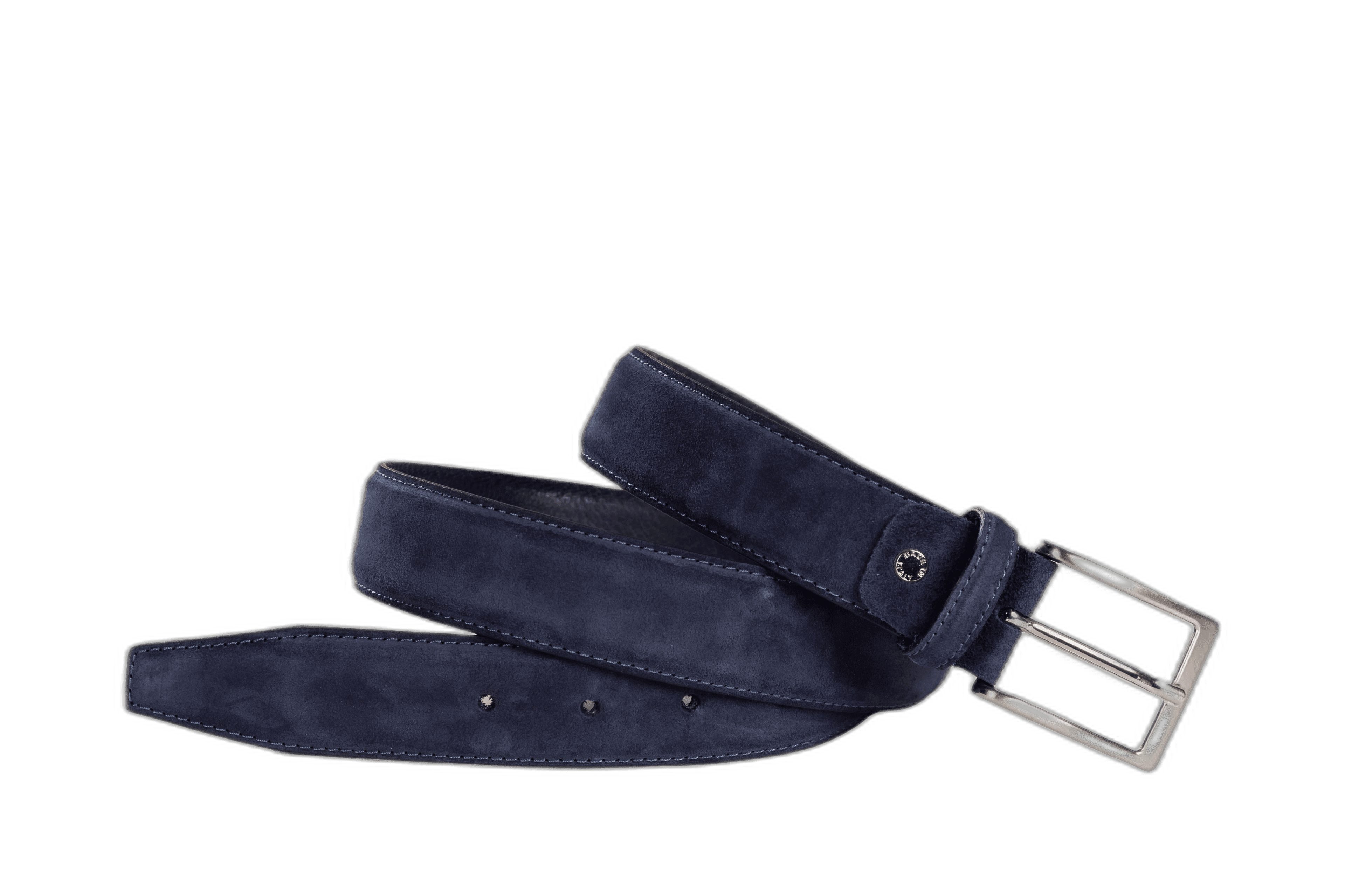 Officine Napoli Bleu Ceinture en Daim