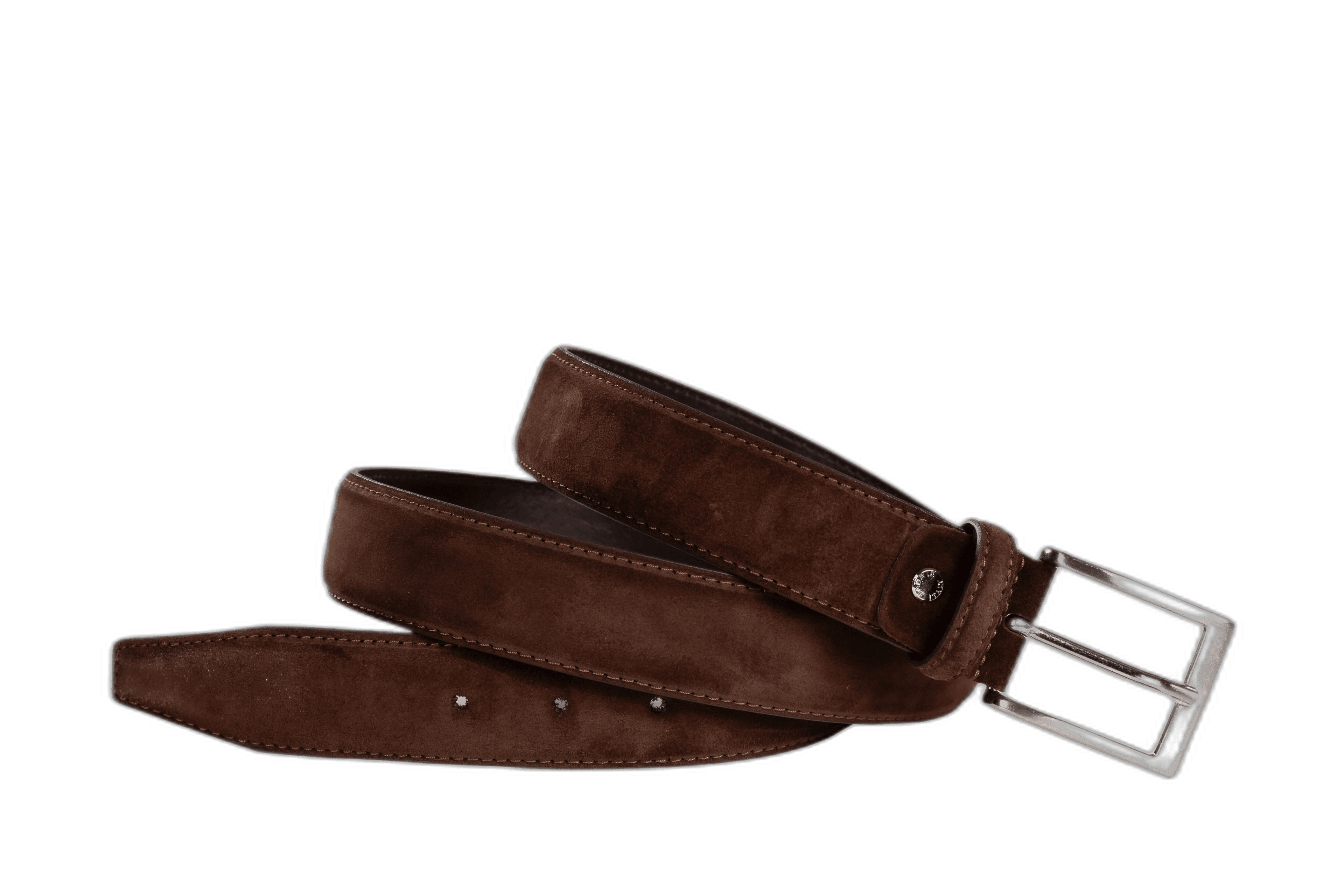 Officine Napoli Marron Ceinture en Daim