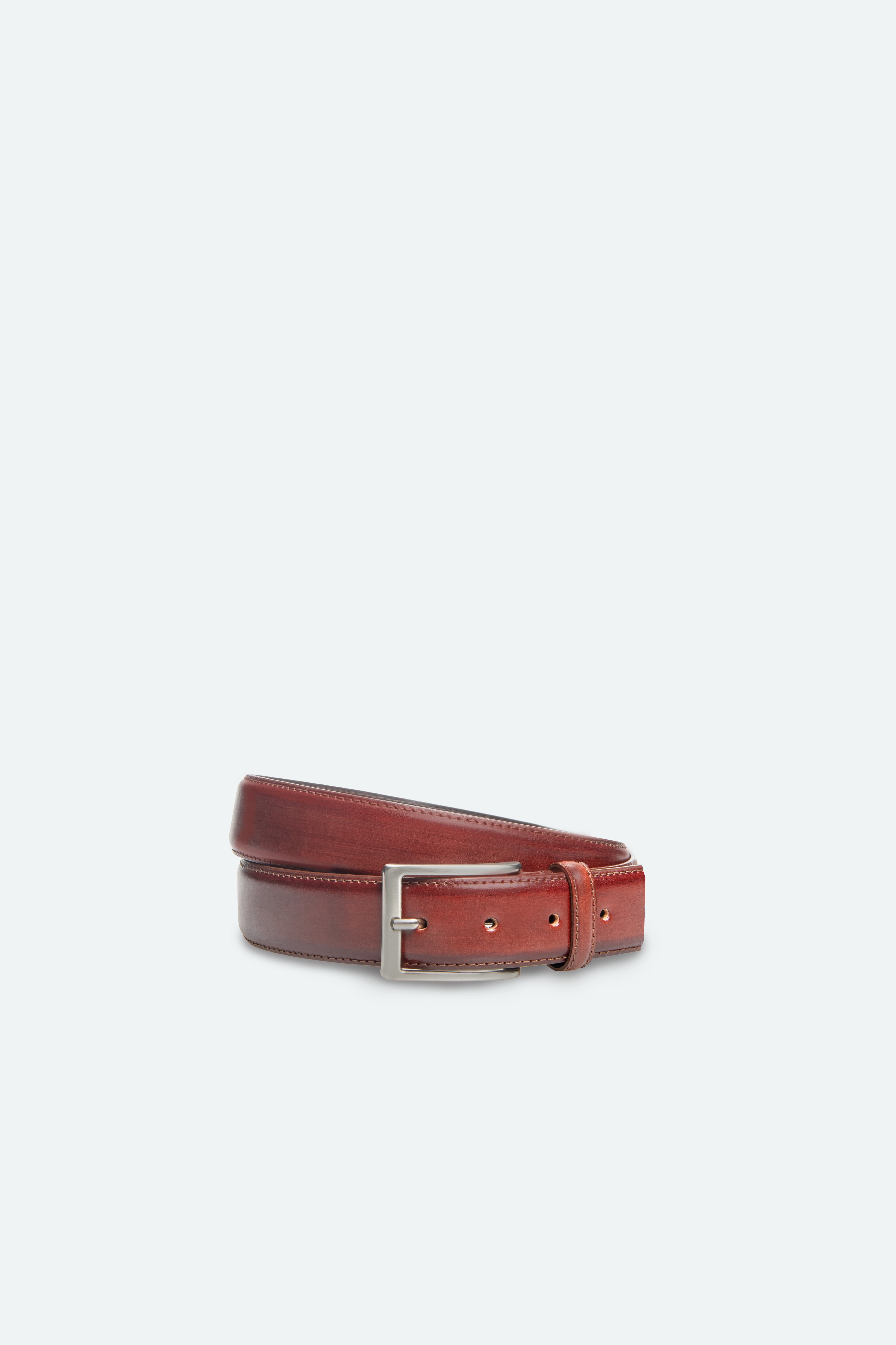 Officine Napoli Brandy Smooth Leather Belt