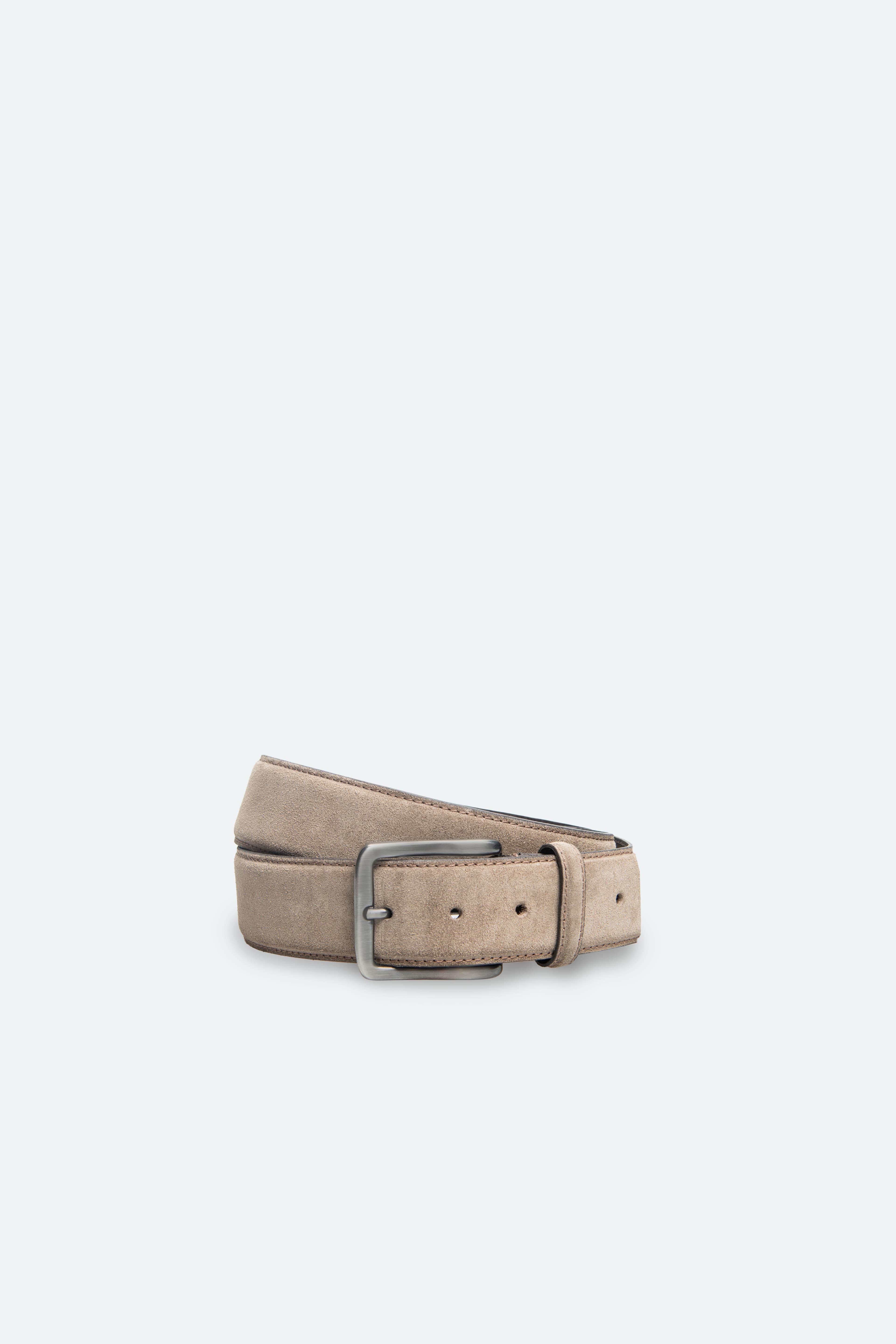 Officine Napoli Taupe Suede Belt