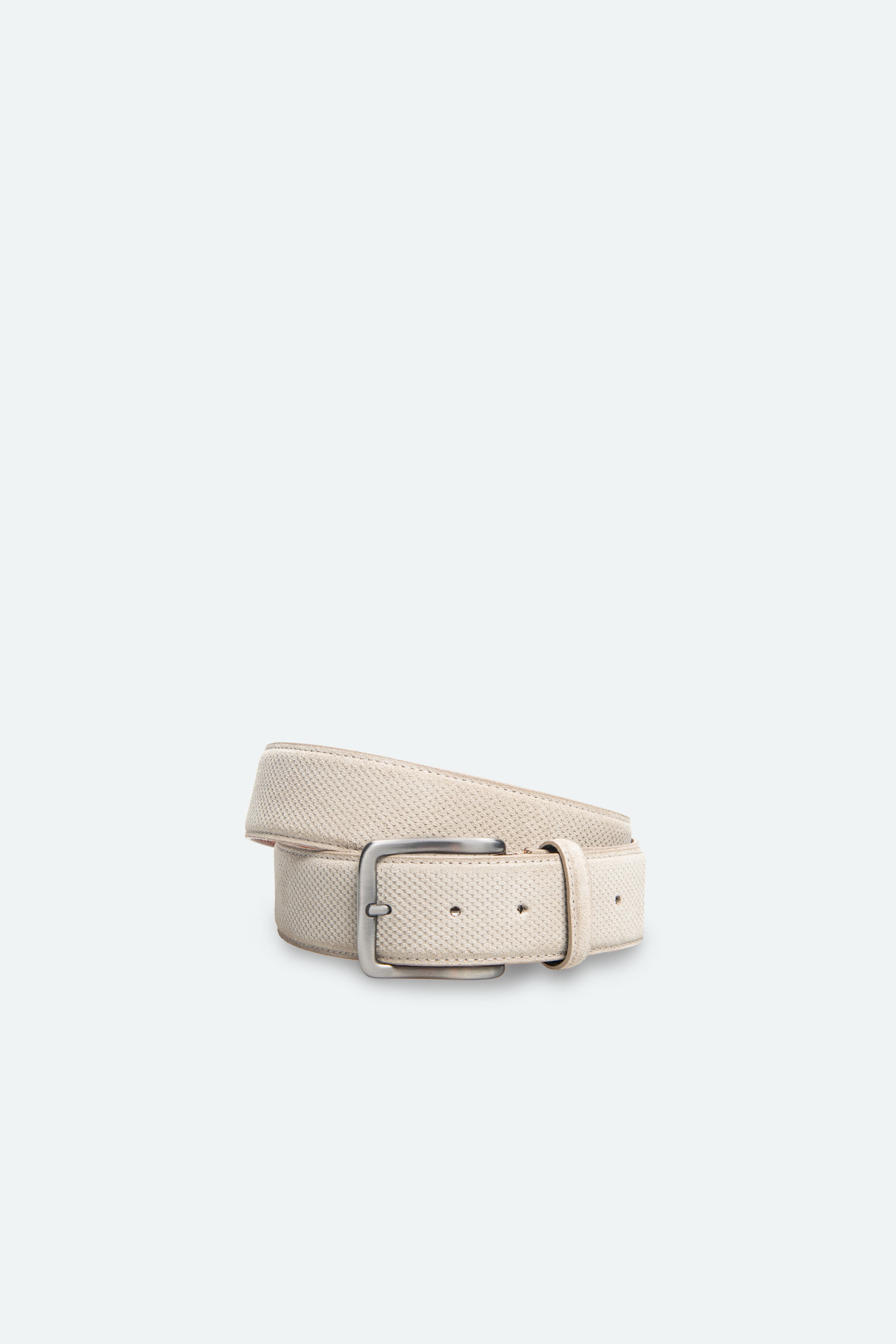 Officine Napoli Hazelnut Suede Belt