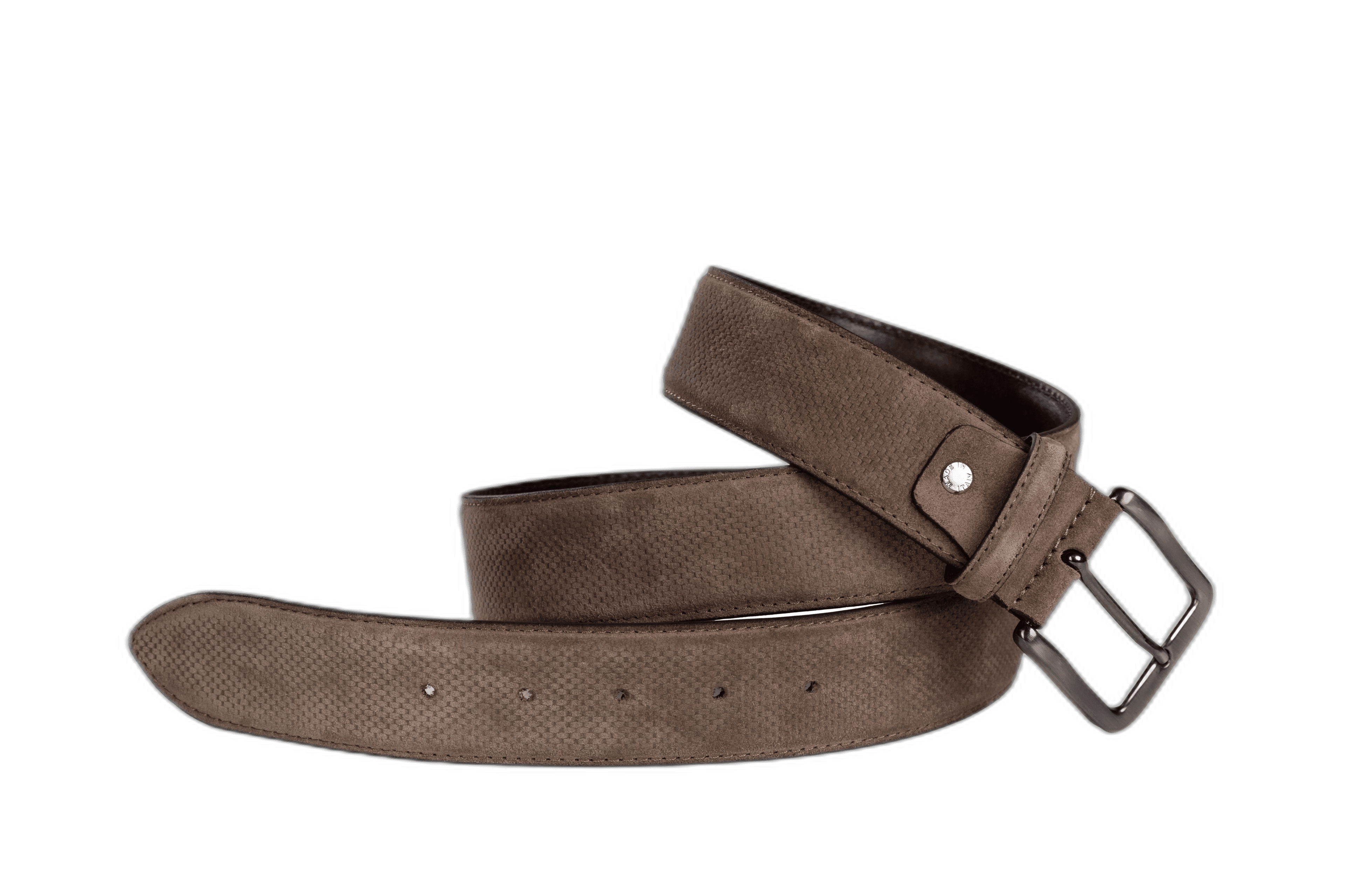 Officine Napoli Taupe Suede Belt